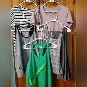 6 Pieces Bundle Women's Athletic Wear, Size: Large